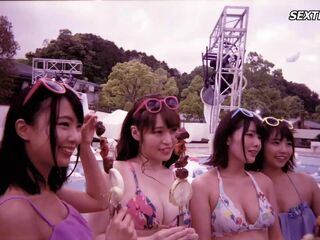 Explosive Bubble Gangbang with 11 Japanese Beauties!