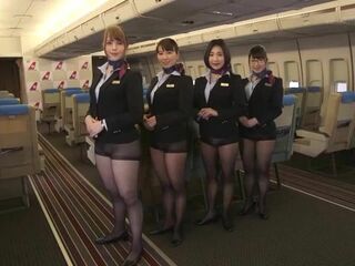 Japanese Air Hostess Gives Mind-Blowing Sex to Passengers Mid-Flight
