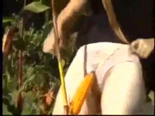 Japanese Farm Girl Pussy Play in Cornfield - Jav, Flasher Outdoor