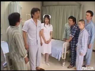 Japanese Gangbang with Naughty Nurse and Handsome Men